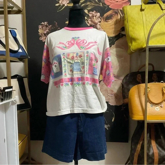 Cute Medium pink gardening Tee - Picture 3 of 9